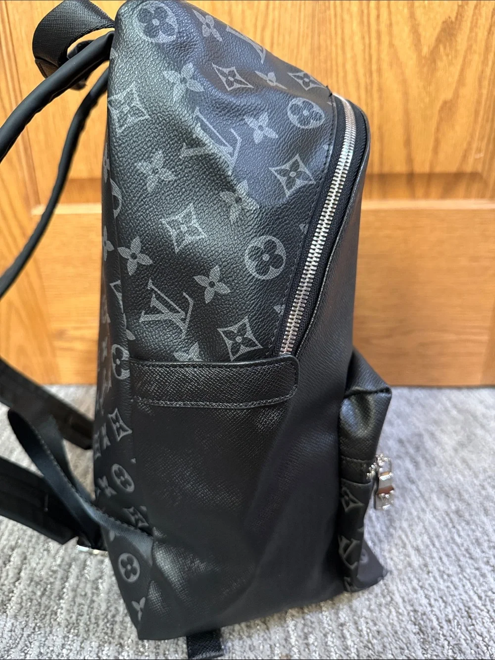Luxury Black Monogram Backpack
